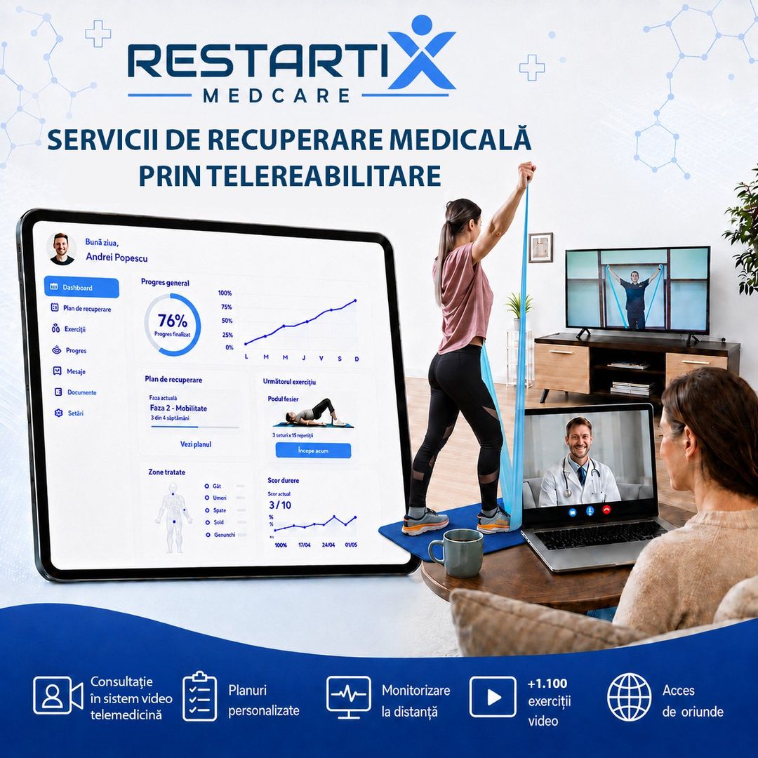 RestartiX MedCare — Servicii de recuperare medicală prin telereabilitare
